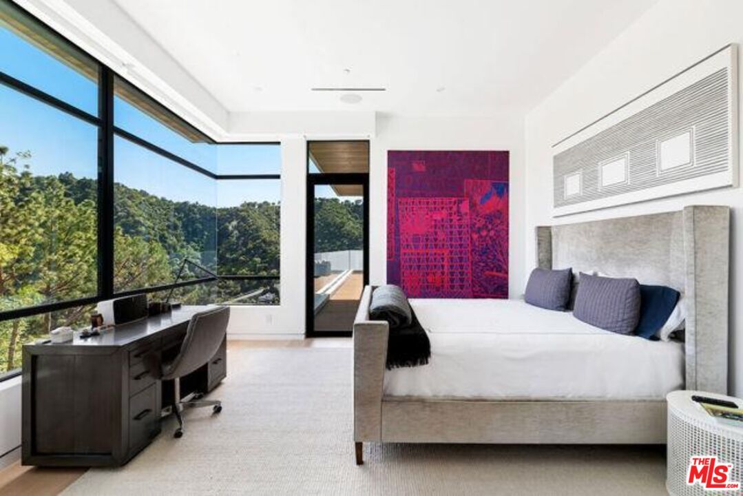 Bedroom, Home Office, Interior, Recessed Lighting, Wood Texture Flooring