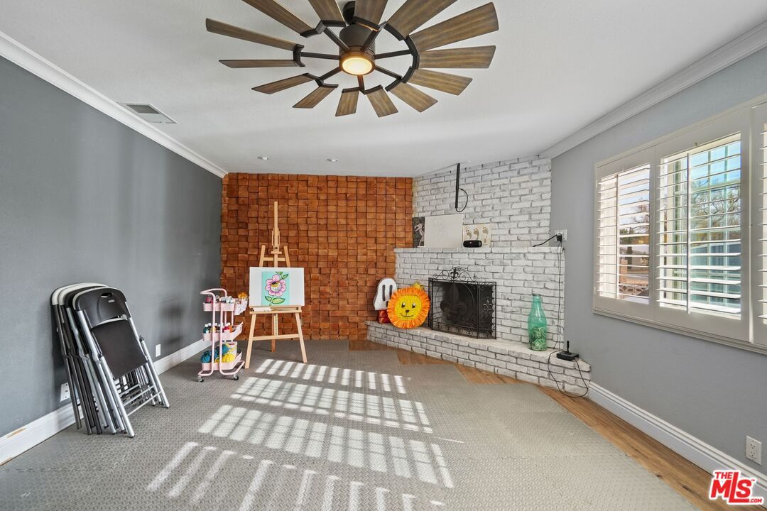 Fireplace, Interior, Stone Walls, Wood Texture Flooring