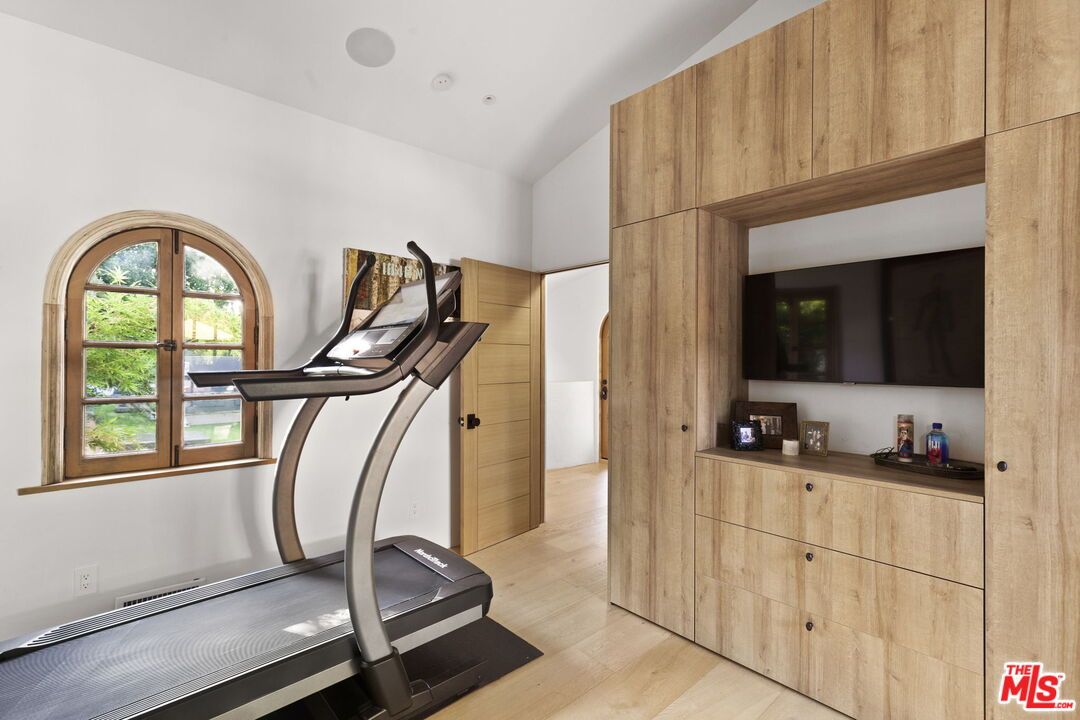 Fitness Equipment, Interior, Wood Texture Flooring