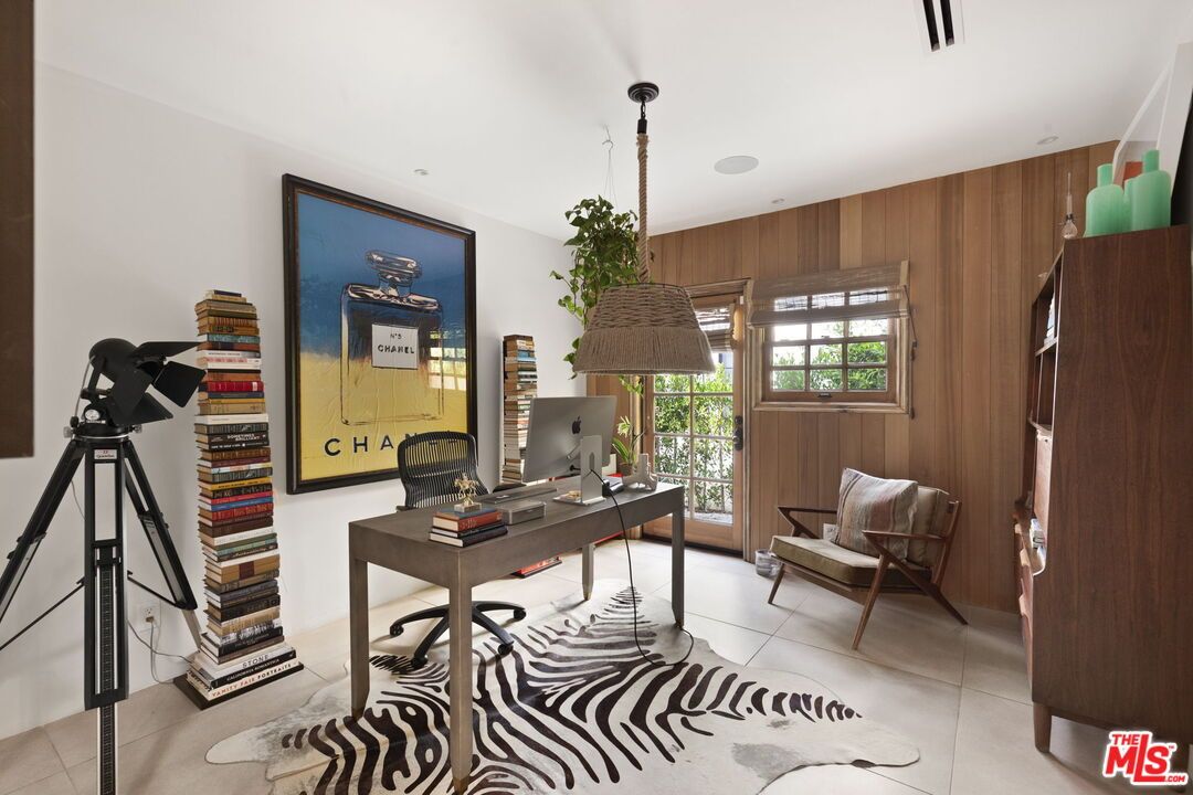 Home Office, Interior, Wooden Walls