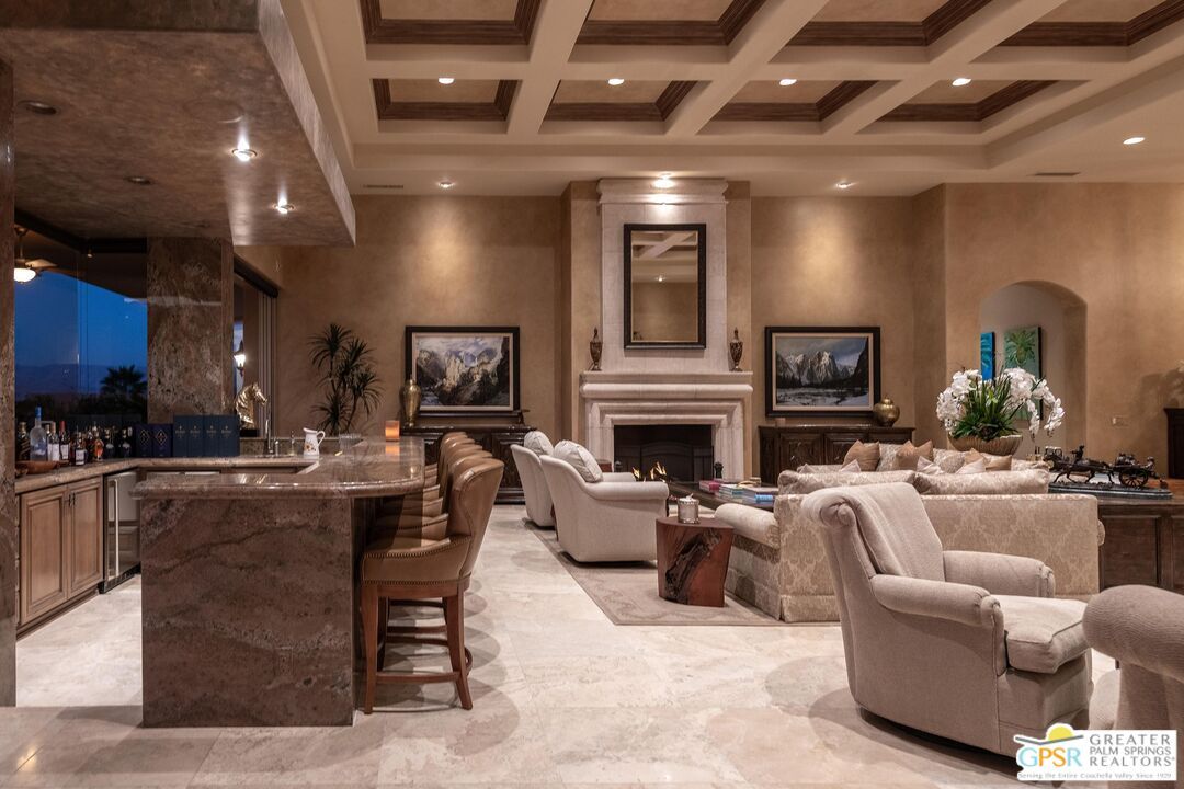 Fireplace, Interior, Living room, Recessed Lighting
