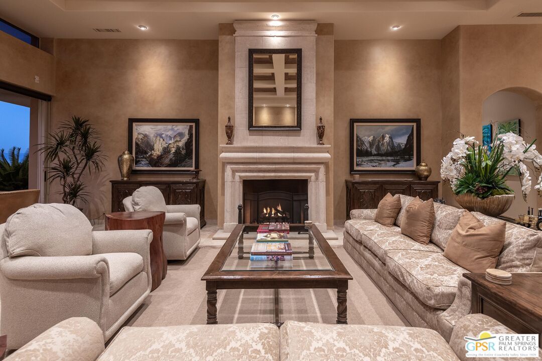 Fireplace, Interior, Living room, Recessed Lighting