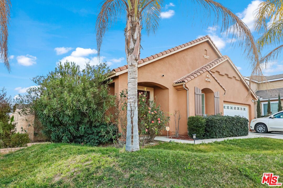 Attached, Backyard, Exterior, Facade, Mediterranean