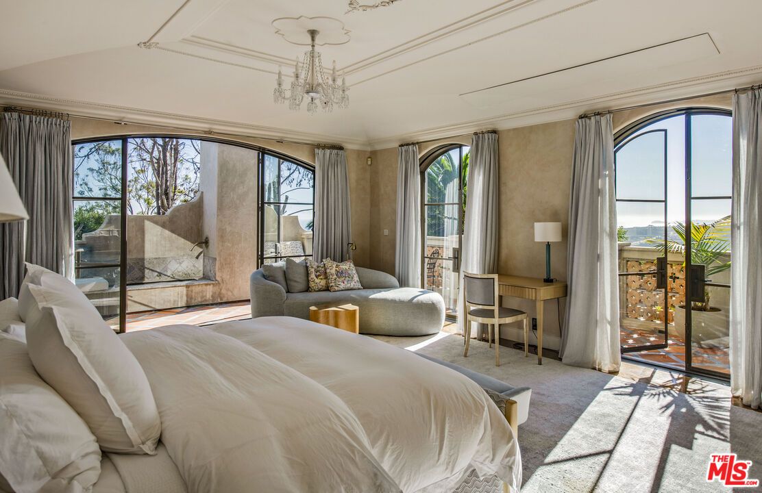 Bedroom, Chandelier, Interior