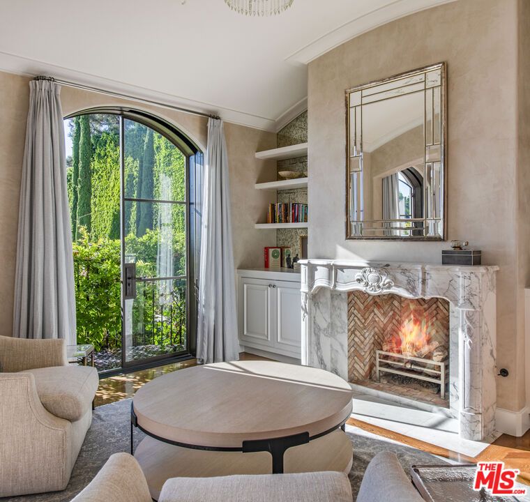 Fireplace, Interior, Wood Texture Flooring
