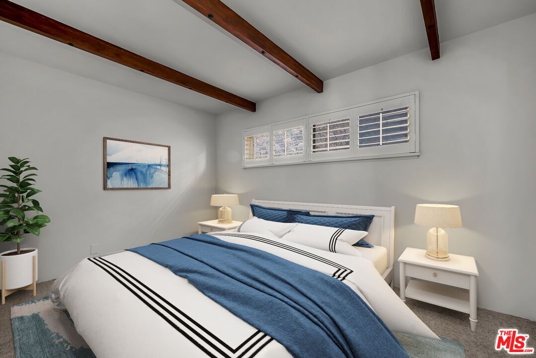 Bedroom, Interior, Wooden Beams