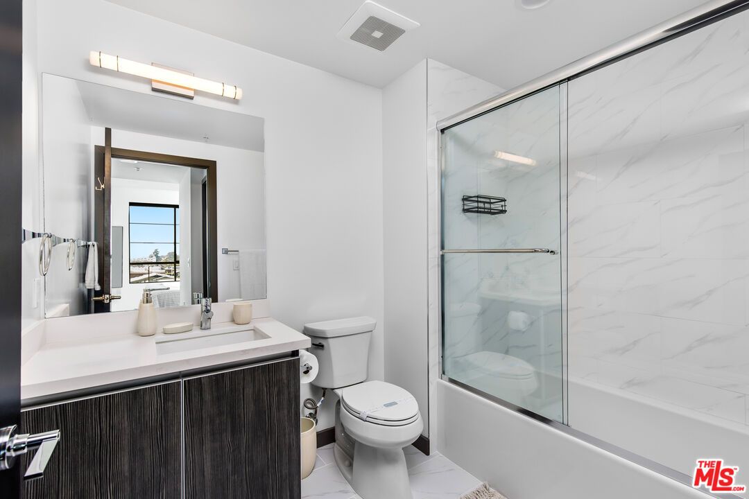 Bathroom, Glass Shower, Interior, Marble, Marble Walls, Recessed Lighting
