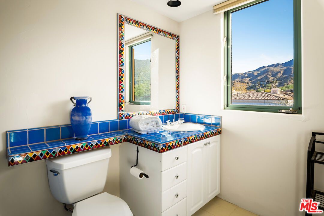 Bathroom, Interior, Recessed Lighting, Tile Countertops