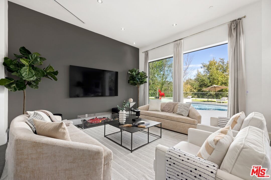 Interior, Living room, Recessed Lighting