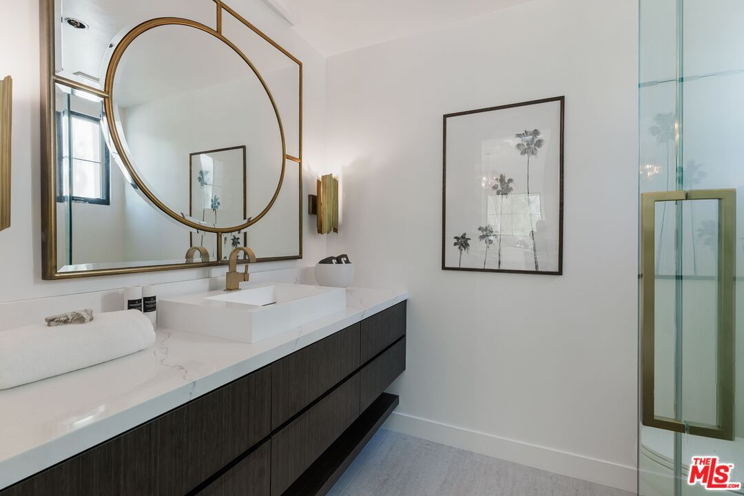 Bathroom, Dual Sink Vanities, Glass Shower, Interior