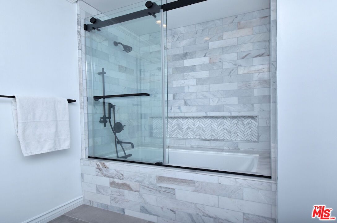 Bathroom, Glass Shower, Interior, Marble Walls
