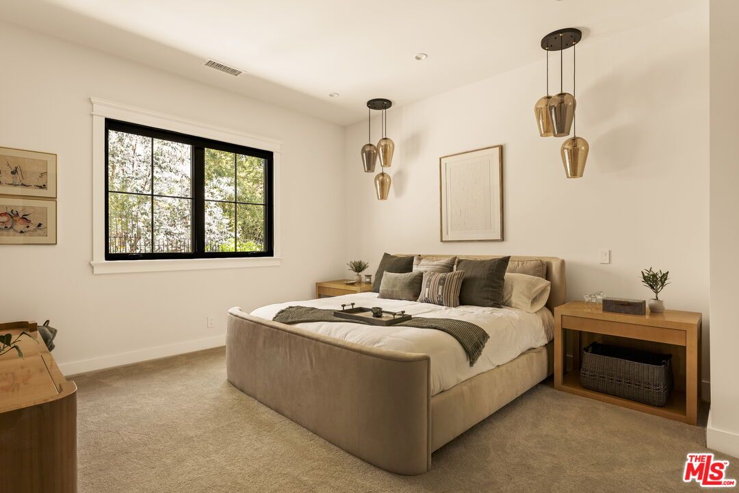 Bedroom, Interior, Pendant Lights, Recessed Lighting