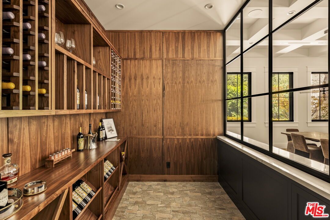 Interior, Recessed Lighting, Wine Storage, Wooden Walls