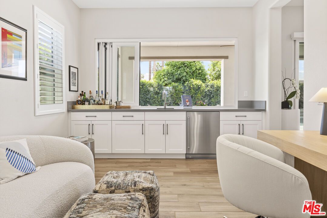 Interior, Kitchen, Living room, Stainless Steel Appliances, Wood Texture Flooring