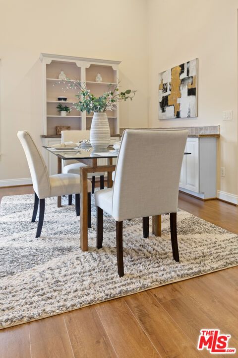 Dining room, Interior, Wood Texture Flooring