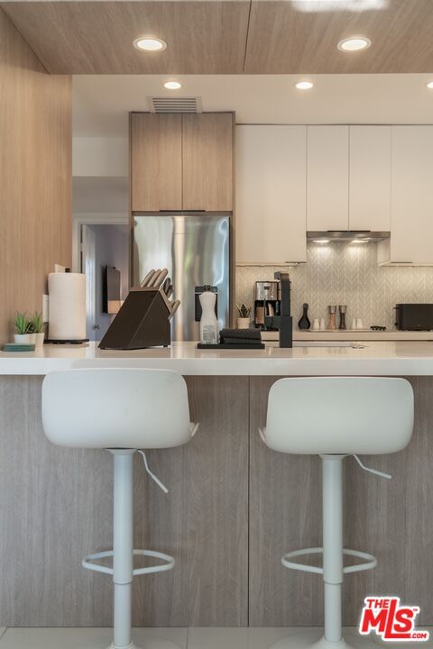 Interior, Kitchen, Recessed Lighting, Wooden Ceilings