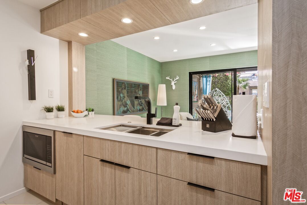 Interior, Kitchen, Recessed Lighting, Wooden Ceilings