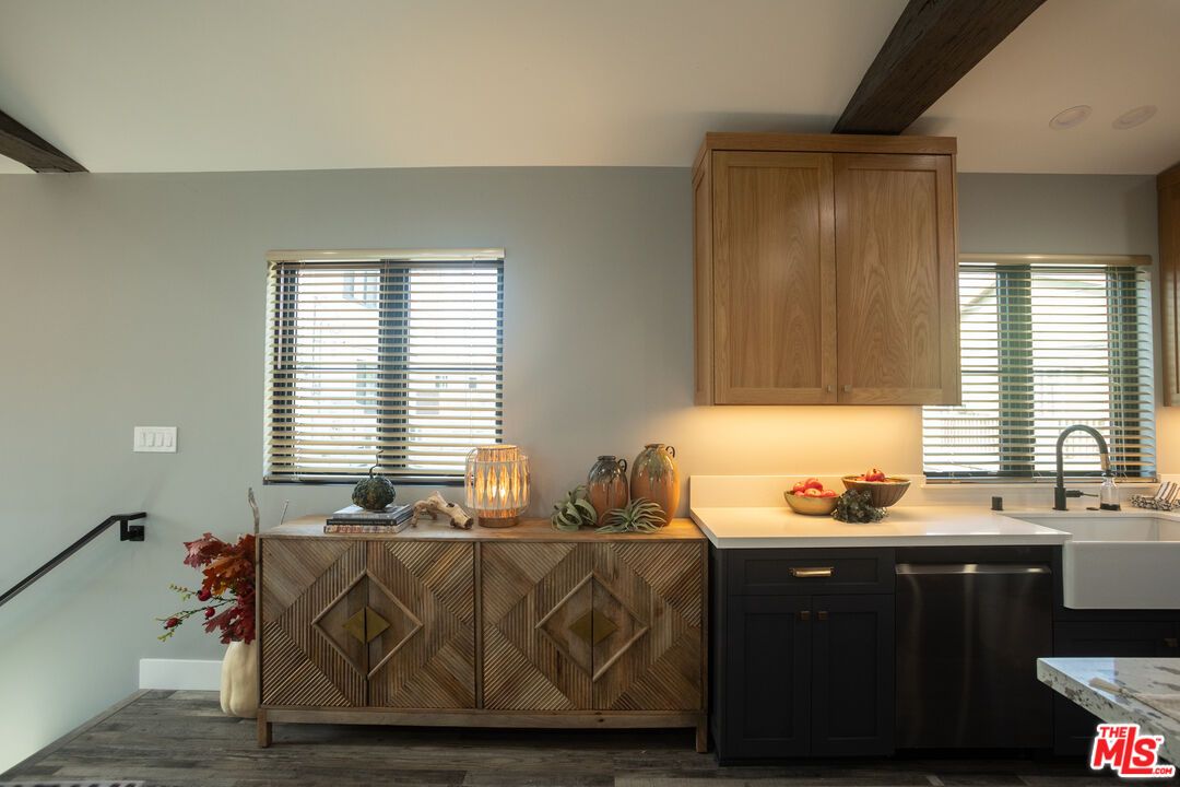 Interior, Kitchen, Wood Texture Flooring