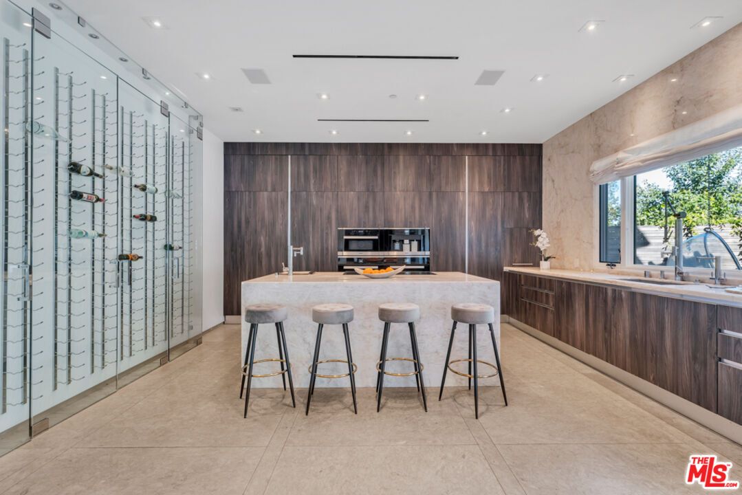 Interior, Kitchen, Recessed Lighting, Wine Storage