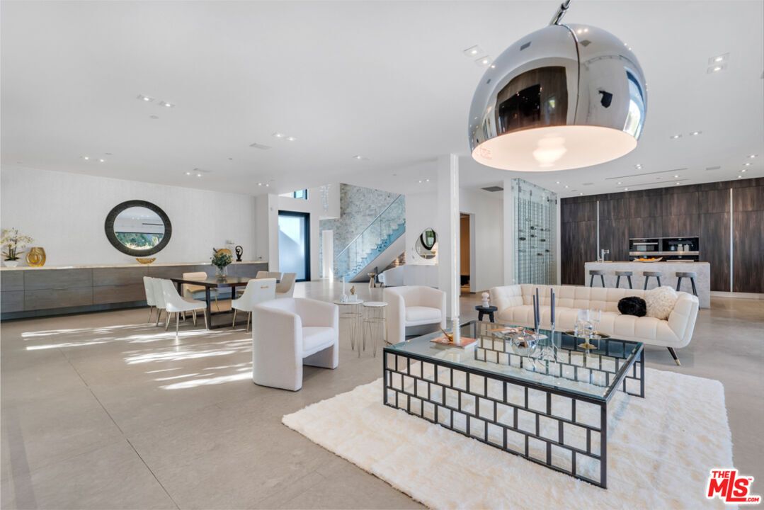 Dining room, Interior, Kitchen, Living room, Recessed Lighting