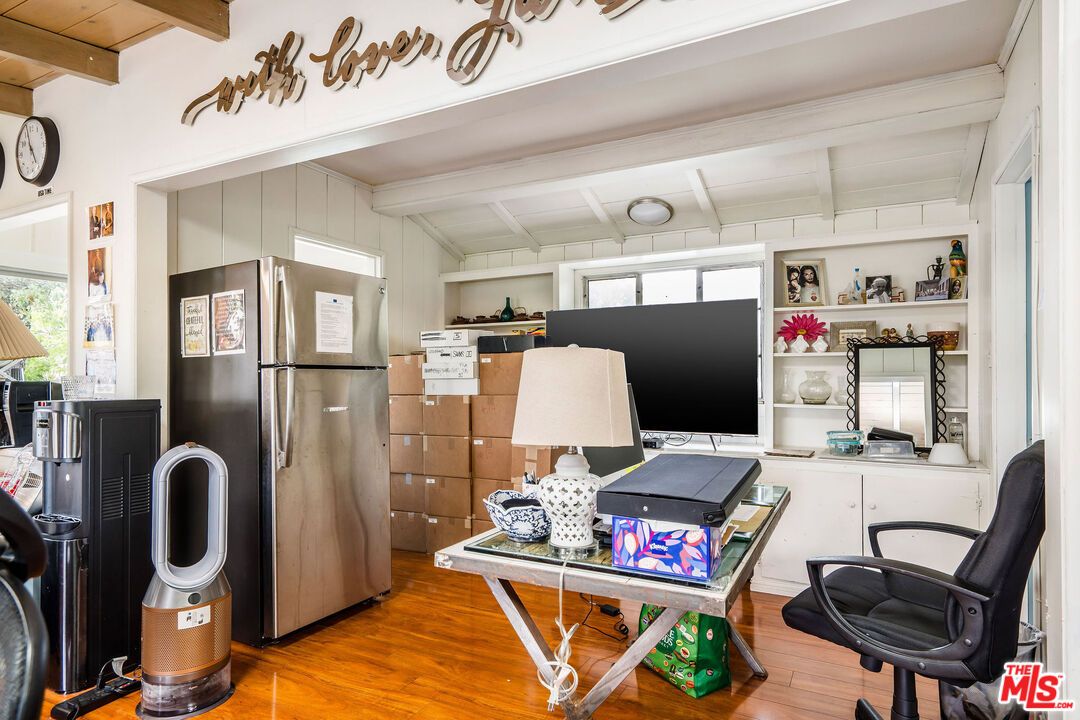 Home Office, Interior, Kitchen, Wooden Beams, Wood Texture Flooring