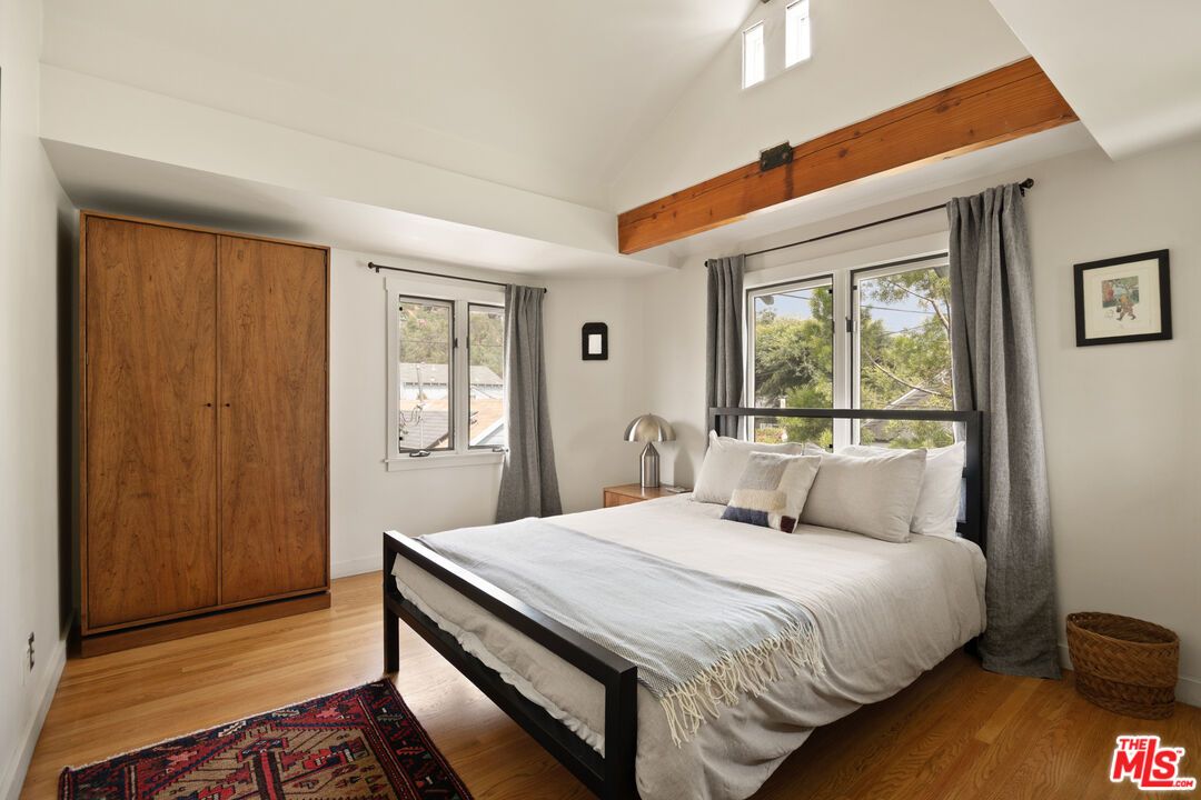Bedroom, Interior, Wooden Beams, Wood Texture Flooring
