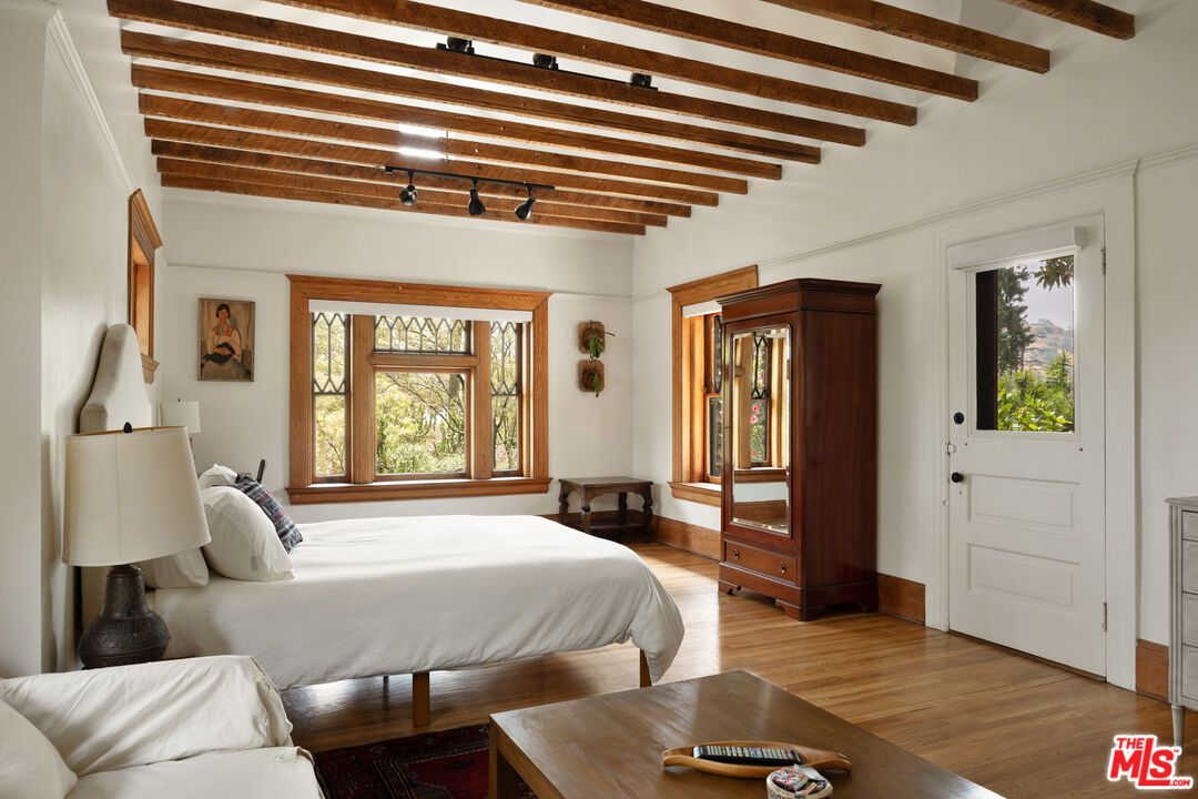 Bedroom, Interior, Wooden Beams, Wood Texture Flooring