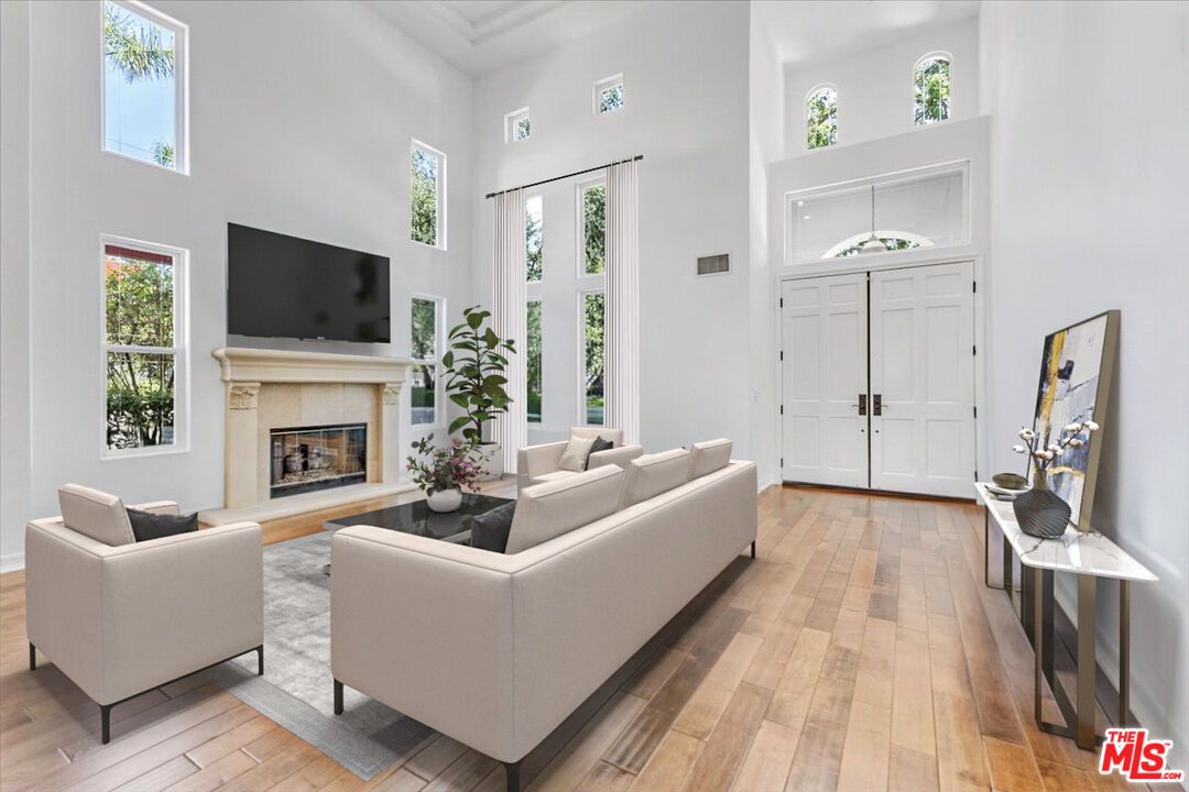 Fireplace, Interior, Living room, Wood Texture Flooring