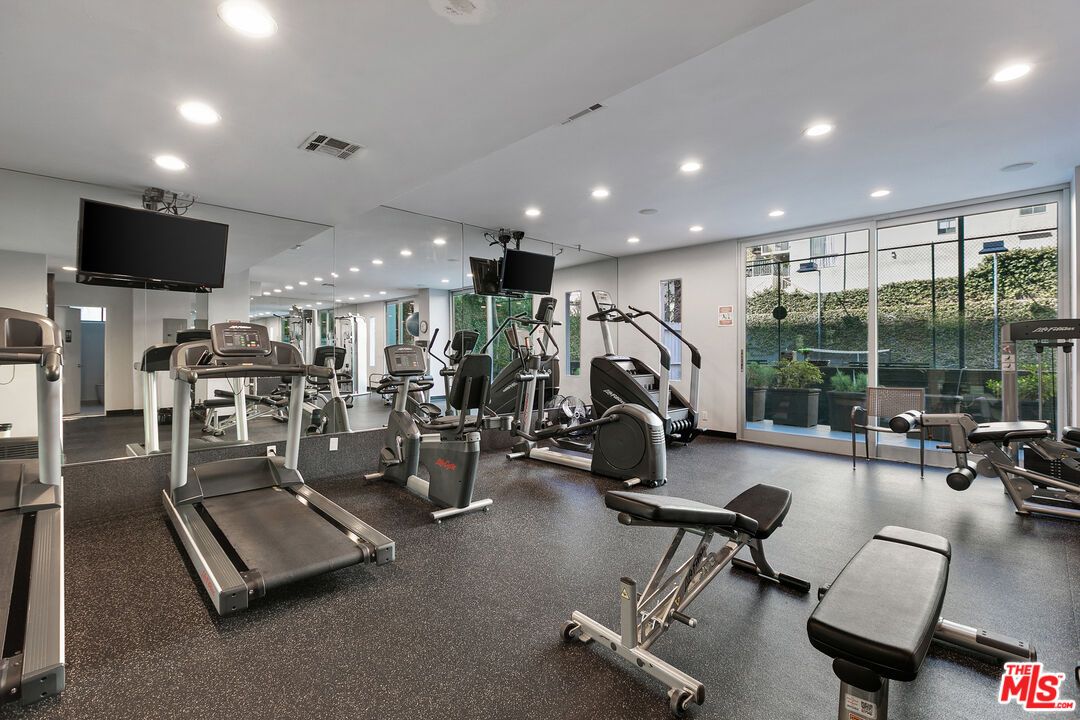 Fitness Equipment, Gym, Interior, Recessed Lighting