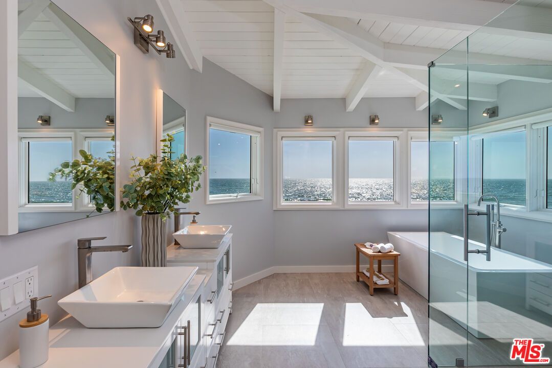 Bathroom, Dual Sink Vanities, Glass Shower, Interior, Water