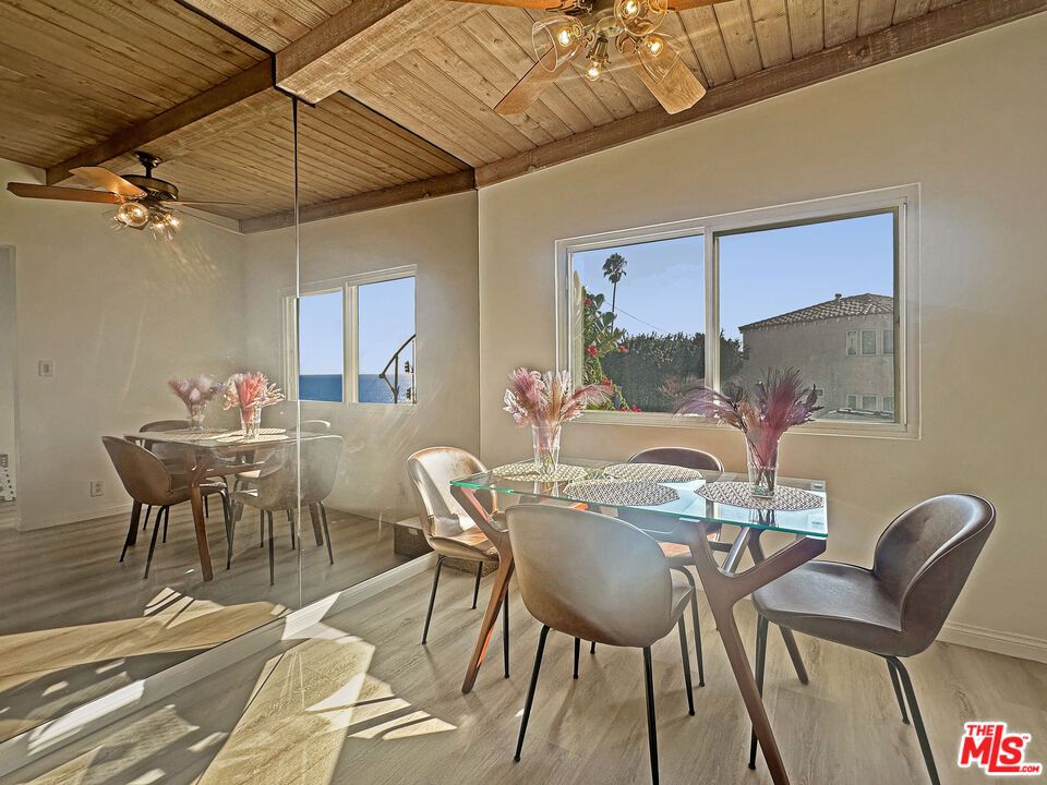 Dining room, Interior, Wooden Beams, Wooden Ceilings, Wood Texture Flooring