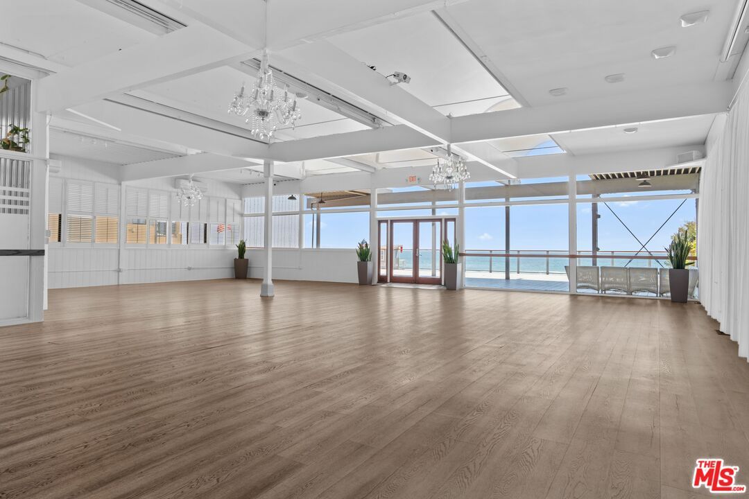 Chandelier, Empty room, Interior, Water, Wood Texture Flooring