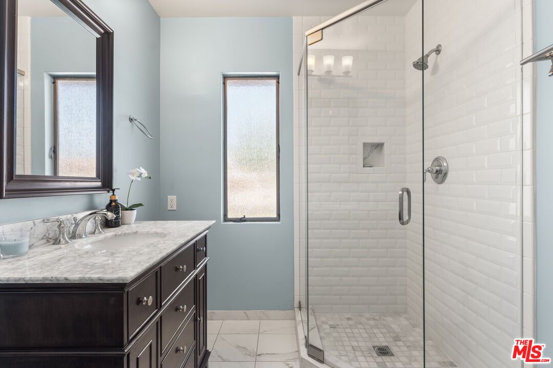 Bathroom, Glass Shower, Interior, Marble