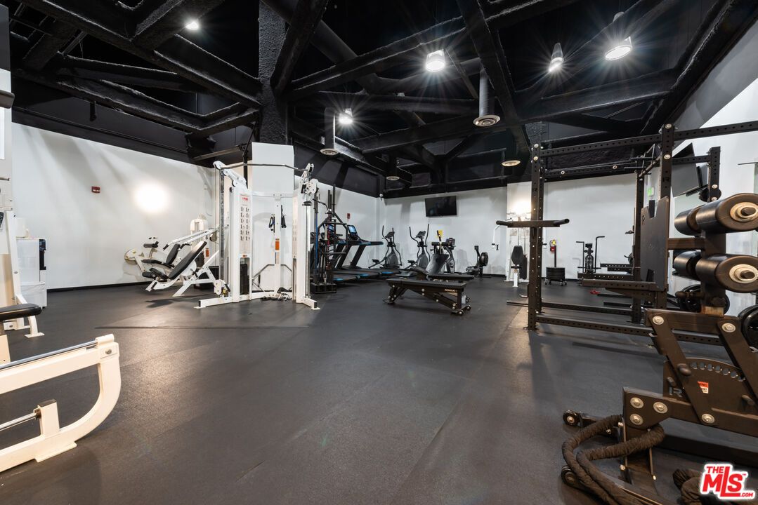 Fitness Equipment, Gym, Interior, Recessed Lighting