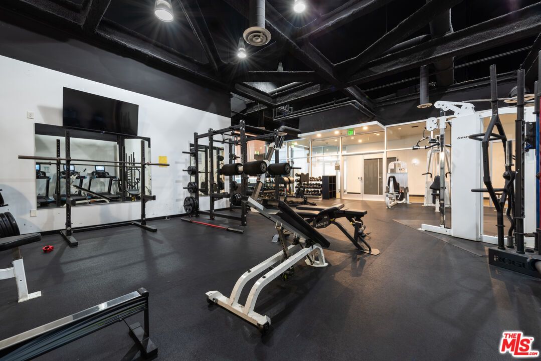 Fitness Equipment, Gym, Interior, Recessed Lighting