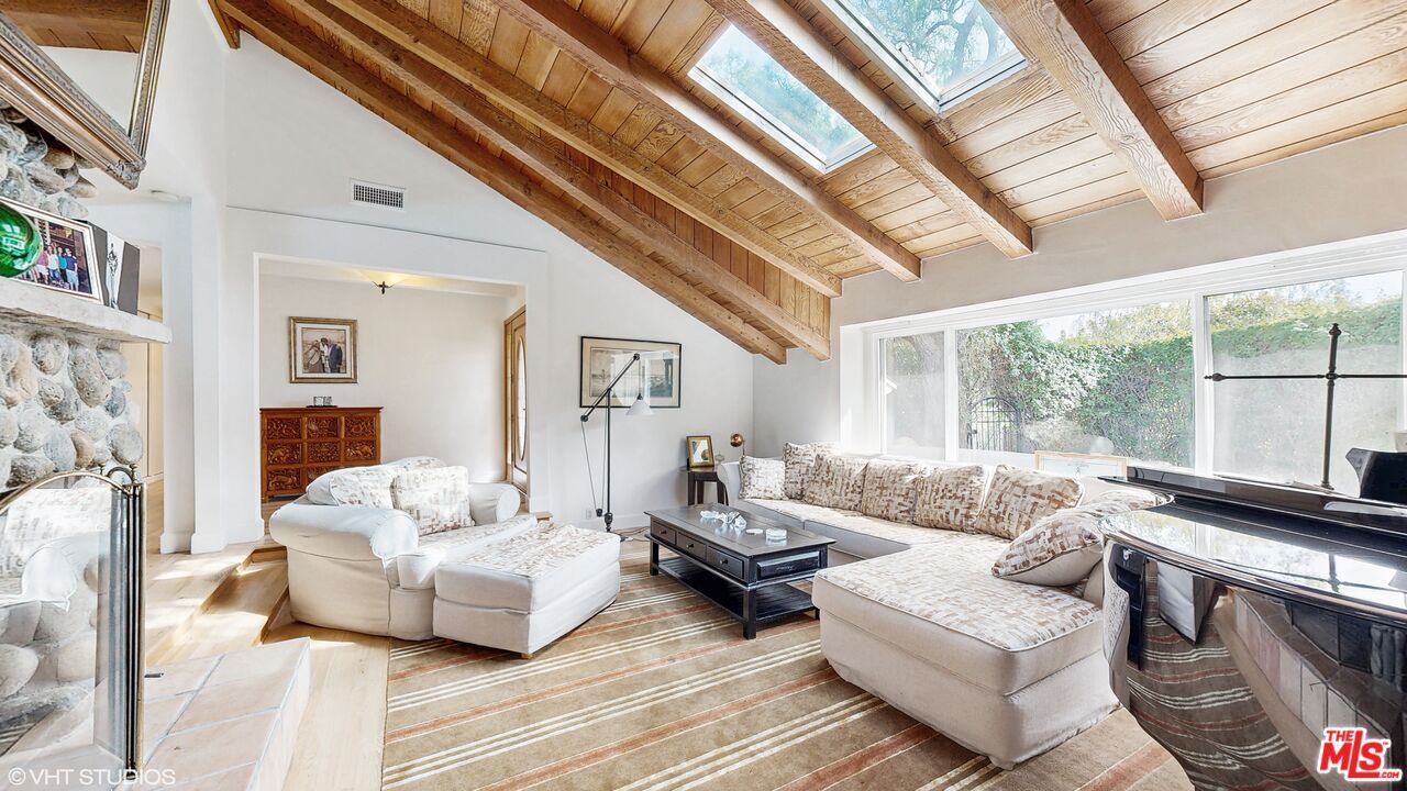 Fireplace, Interior, Living room, Stone Walls, Wooden Beams, Wooden Ceilings, Wood Texture Flooring