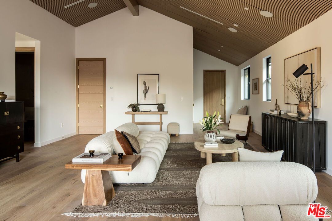 Interior, Living room, Recessed Lighting, Wooden Ceilings, Wood Texture Flooring