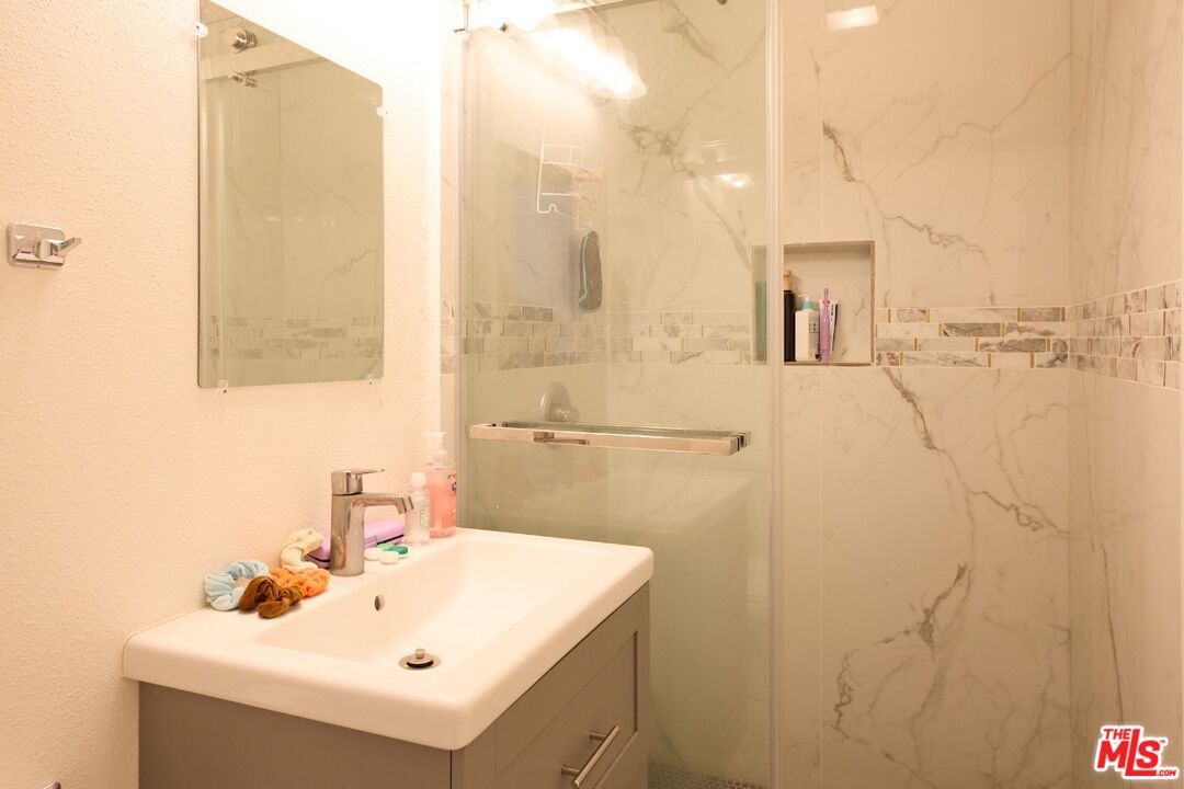 Bathroom, Glass Shower, Interior, Marble Walls