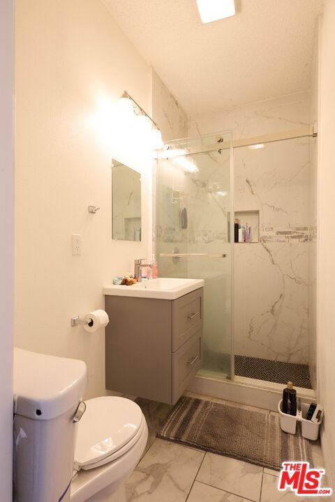 Bathroom, Glass Shower, Interior, Marble Walls