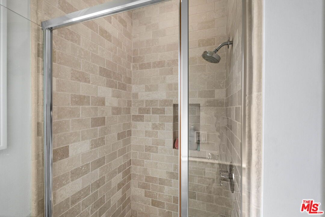 Bathroom, Glass Shower, Interior, Stone Walls