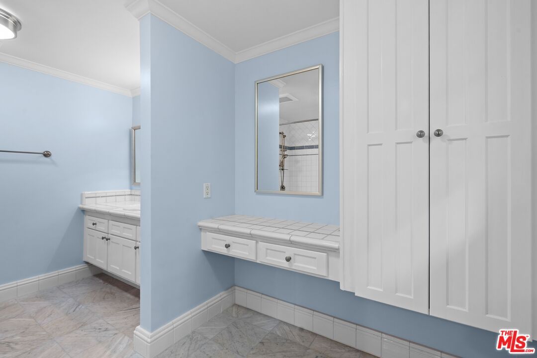 Bathroom, Interior, Marble, Tile Countertops