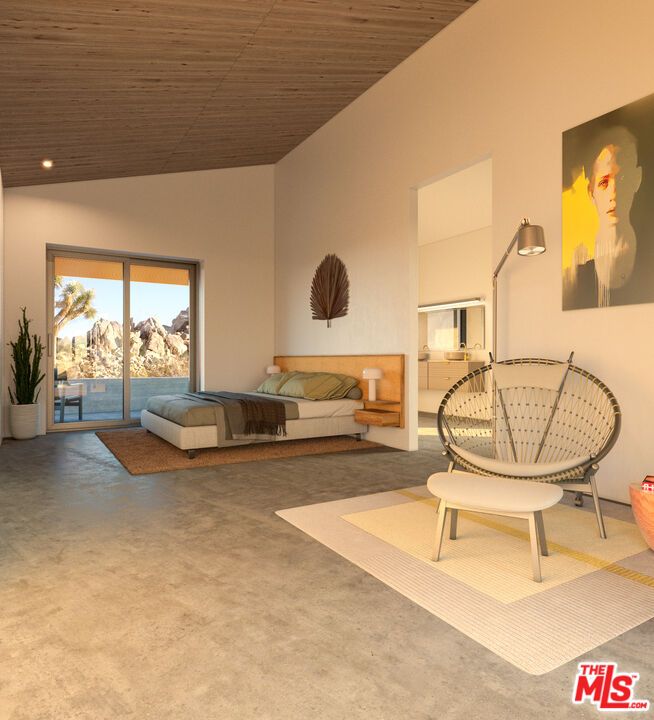 Bedroom, Interior, Recessed Lighting, Wooden Ceilings