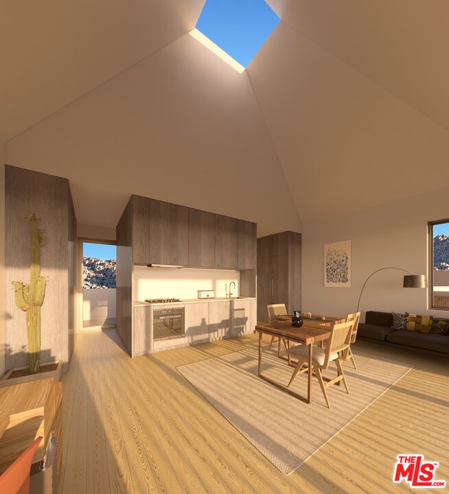 Dining room, Interior, Wood Texture Flooring