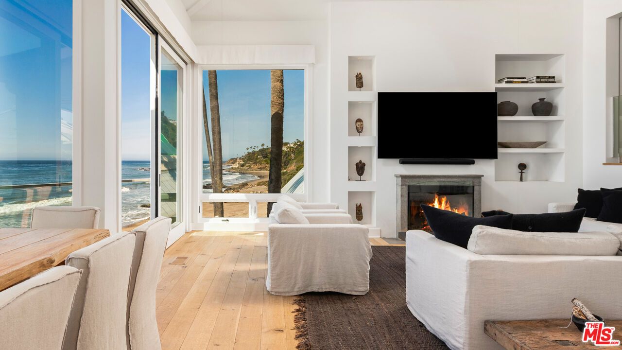 Fireplace, Interior, Living room, Water, Wood Texture Flooring