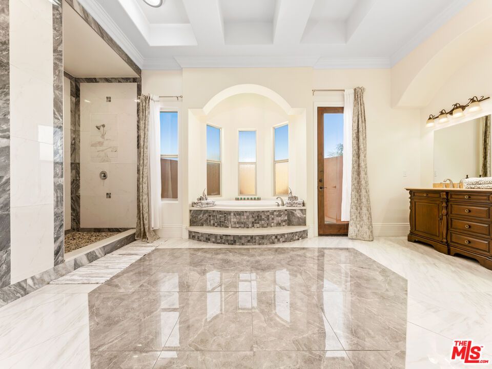 Bathroom, Glass Shower, Interior, Marble, Recessed Lighting
