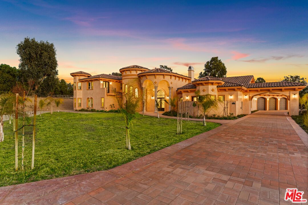 Attached, Backyard, Exterior, Facade, Mediterranean