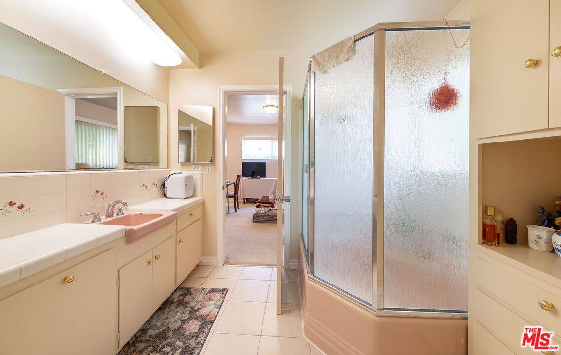Bathroom, Glass Shower, Interior, Tile Countertops