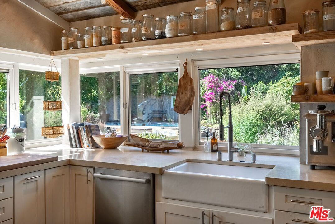 Interior, Kitchen, Stainless Steel Appliances, Wooden Ceilings