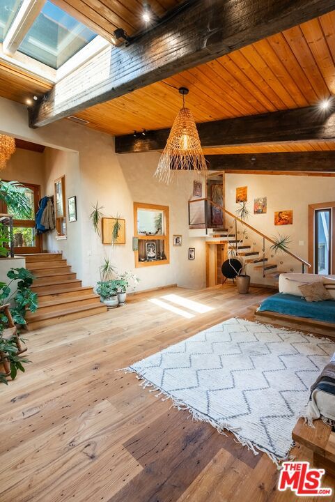 Chandelier, Interior, Wooden Beams, Wooden Ceilings, Wood Texture Flooring