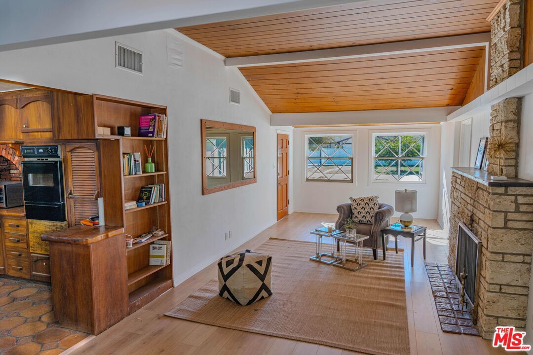 Fireplace, Interior, Living room, Wooden Ceilings, Wood Texture Flooring